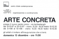 Mostra Arte Concreta Cassina Rizzardi 1987